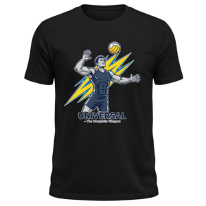 Volleyball Universal Player T-Shirt | Spike Hard Graphic Tee | Premium Cotton Sports Wear