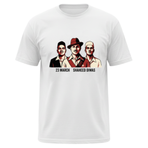 Shaheed Bhagat Singh Rajguru Sukhdev Tribute T-Shirt | Indian Freedom Fighters Graphic Tee | Premium Cotton Patriot Wear