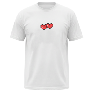 Minimal Two Heart Symbol T-Shirt | Aesthetic Love Graphic Tee | Premium Cotton Casual Wear