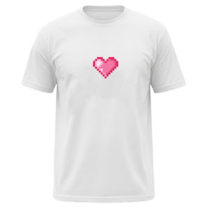 Minimal Heart Symbol T-Shirt | Aesthetic Love Graphic Tee | Premium Cotton Casual Wear