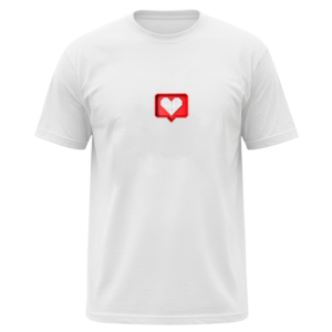Minimal Square Heart Symbol T-Shirt | Aesthetic Love Graphic Tee | Premium Cotton Casual Wear (Copy)